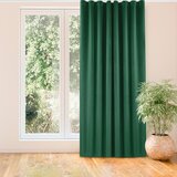  Curtain VILA color bottle green style classic transparent wave tape 7 cm velvet 200x225 HOMEDE | shoptok.hr