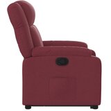  Naslonjač na podizanje od tkanine crvena boja vina | shoptok.hr