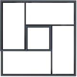  Vrtna saksija Antracit 80 x 80 x 50 cm Čelična vrata | Eponuda.ba