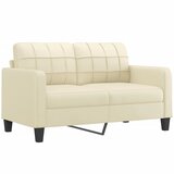  2-dijelni set sofa s jastucima krem od umjetne kože | shoptok.hr