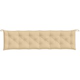  Jastuk za vrtnu klupu prošarano bež 200x50x7 cm tkanina | shoptok.hr