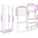  Zidni ormarić za nakit s ogledalom 37 5 x 10 x 90 cm | shoptok.hr