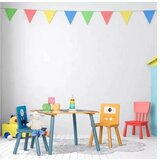 Kinder_Home dečiji drveni sto sa 2 stolice šareni ( TF6051 ) Cene