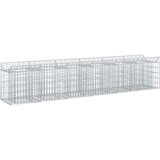  Gabionski uzdignuti krevet 2 pcs Srebrno 300 x 50 x 60 cm | shoptok.hr