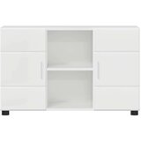  Kreveta FLORIN Visoki sjaj bijela 88,5 x 30,5 x 55,5 cm | shoptok.hr