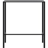  Barski stol crni 100 x 50 x 110 cm od čelika obloženog prahom | shoptok.hr