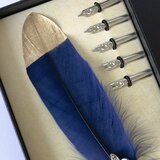  Set za kaligrafiju Deluxe, plavo-zlatno pero | Eponuda.com