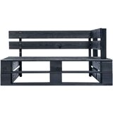  Kutna vrtna sofa od paleta od crno impregnirane borovine | shoptok.hr
