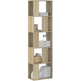  Regal za knjige s 5 razina boja hrasta 45x23,5x162,5 cm drveni | shoptok.hr