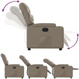  Naslonjač od umjetne kože boja cappuccina | shoptok.hr