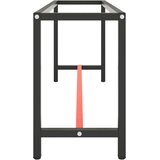 vidaXL Okvir za delovno mizo mat črn in mat rdeč 190x50x79 cm kovinski | Shoptok.si