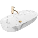 Rea CLEO 81 Shiny Marmo keramički umivaonik na površini | shoptok.hr
