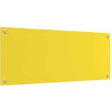 vidaXL Zaščita za kuhinjo 2 pcs Rumena 100 x 40 cm kaljeno steklo | Shoptok.si