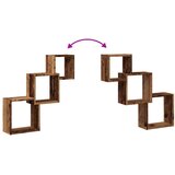  Kockaste zidne police boja drva 68x15x68 cm konstruirano drvo | Eponuda.com