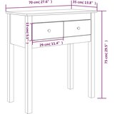  Konzolni stol 70 x 35 x 75 cm od masivne borovine | shoptok.hr