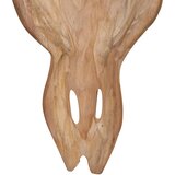  Zidna skulptura lubanje bika od tikovine 69 x 6 x 60 cm | Eponuda.com
