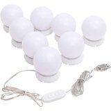  Stensko ogledalo z LED lučkami okroglo steklo, (20798465) | Shoptok.si