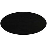Stolna ploča tamnosmeđa 120x60x4 cm ovalna masivna hrastovina | Eponuda.com