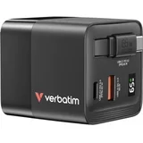 Gan Charger 65W 2xUSB-C PD,1xUSB-A, retrac. Cable 32217