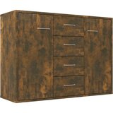 Maison Chic Komoda - Predalnik dimljeni hrast 88x30x65 cm inženirski les, (21717307) | Shoptok.si
