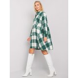 Fashion Hunters Green and white plaid shirt dress by Sovvina | Shoptok.si