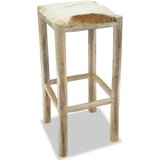 Barska Barski stolček pravo usnje in trdna tikovina, (20700470) | Shoptok.si