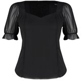 Trendyol Curve Plus Size Blouse - Black - Relaxed fit | shoptok.hr