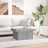 vidaXL Klubska mizica siva sonoma 80x55x40 cm inženirski les | Shoptok.si