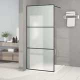 za tuš črna 90x195 cm motno ESG steklo, (21047651)