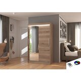 ADRK Drsna omara BARIO z ogledalom in LED lujo, 120 cm - HRAST TARTUF | Shoptok.si