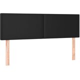  Uzglavlja crna 144x5x78/88 cm od umjetne kože | shoptok.hr
