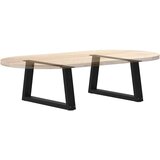  Noge za klub stolić V-oblika 2 kom Crne 70 x (30-31,3) cm Čelik | Shoptok.si