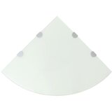 vidaXL Kutne police s nosačima 2 kom staklene prozirne 45 x 45 cm Cijene