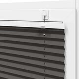vidaXL Plisirana roleta crna 90x150 cm širina tkanine 89,4 cm | shoptok.hr