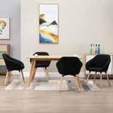 vidaXL Blagovaonske stolice od tkanine 4 kom crne | shoptok.hr