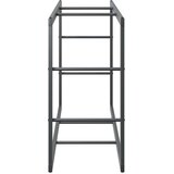 vidaXL Stalak za drva crni 110x30x61 cm čelik | shoptok.hr