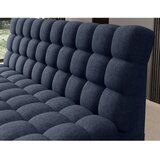 ELTAP Plava sklopiva/s prostorom za odlaganje sofa od šenila 197 cm Clareta – | shoptok.hr