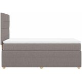  Krevet s oprugama i madracem smeđesivi 90x190 cm od tkanine | shoptok.hr