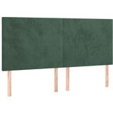  Krevet s oprugama i madracem tamnozeleni 200x200 cm baršunasti | shoptok.hr