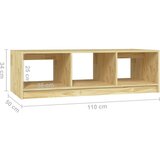 vidaXL Klubska mizica 110x50x34 cm trdna borovina | Shoptok.si