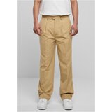 Urban Classics Straight pleated trousers in beige | shoptok.hr