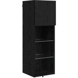 TV zidne jedinice Zidne 4 pcs Crni hrast Konstruirano drvo | shoptok.hr