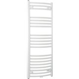 Sanotechnik kopalniški radiator bari bel, ukrivljen - 600x1785 mm, 1000W | Shoptok.si