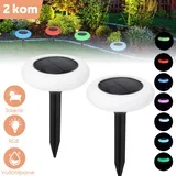 Solarna RGB baštenska lampa - 2 kom.