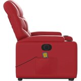  Električni masažni naslonjač na podizanje umjetna koža crveni | shoptok.hr