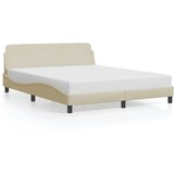 Furnova Posteljni okvir brez vzmetnice krem 160x200 cm blago, (21934818) | Shoptok.si