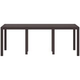  Stol za vrt Smeđa 200 x 100 x 73 cm poliratan | shoptok.hr