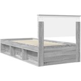  Okvir za krevet s uzglavljem Siva Sonoma 90 x 190 cm | shoptok.hr