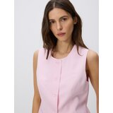 Reserved Prsluk od mješavine viskoze - ružičasta | shoptok.hr