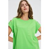 Marisse Green T-Shirt With Pocket | Shoptok.si
